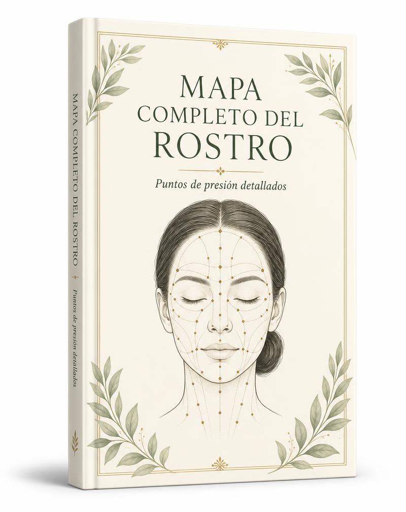 Mapa Completo del Rostro + Puntos de Presión Detallados